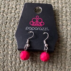 Paparazzi Hot Pink Drop Earrings